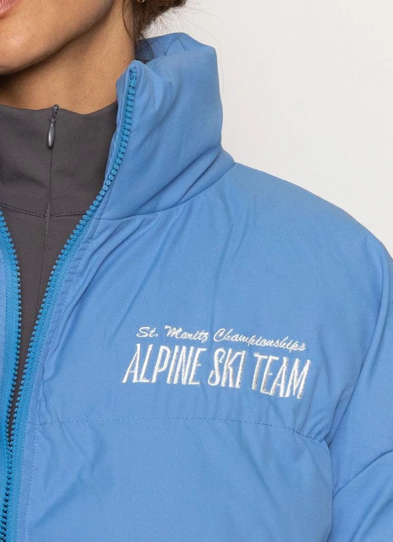 The Slopes Puffer Jacket - Azure 6 The Slopes Puffer Jacket - Azure - Image 6