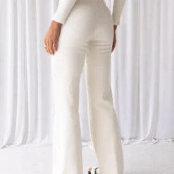 Day Club Organic Cotton Rib Pants - Ivory -Outfityo Sales 0053d23dd552416e9bd90887923a504e