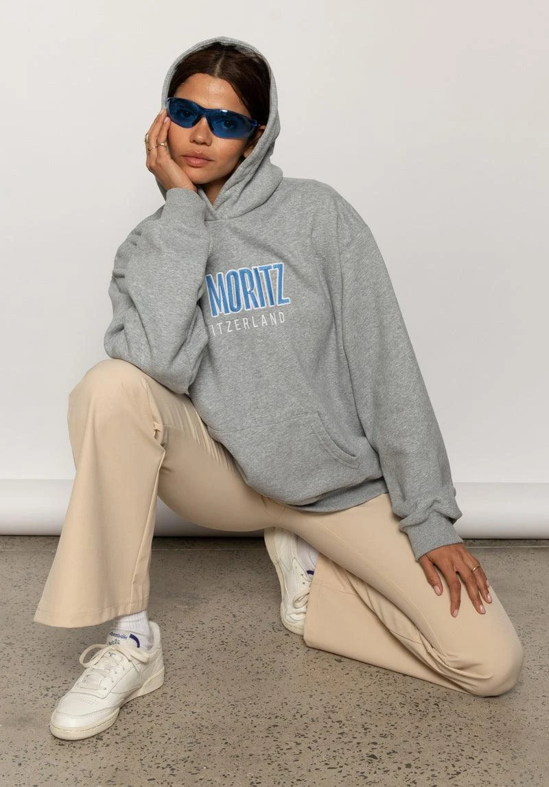 Frost Bite Oversized Hoodie - Grey Marle 2 Frost Bite Oversized Hoodie - Grey Marle - Image 2