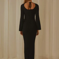 Tori Knit Maxi Dress - Black -Outfityo Sales 06f9e3a4ca144b5f9deb6ceed230170d scaled