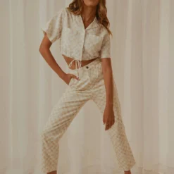 California Pant - Sand Checker