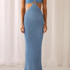 Havana Crochet Maxi Dress - Blue 9 Havana Crochet Maxi Dress - Blue -Outfityo Sales 0a17d492e97147cba7101cfb13388a41