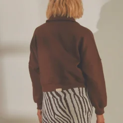 Naya Quarter Zip Jumper - Choc Brown -Outfityo Sales 0df73689eb144af5a83d9f826f5f289b scaled