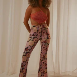Disco Lovers Pants - Floral Print -Outfityo Sales 1086cbdef5084994858889010059d48d scaled
