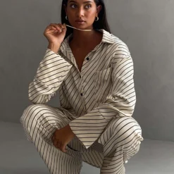 4TH & RECKLESS Norma Trousers - Diagonal Stripe