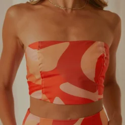 Dancing At Midnight Bustier Top - Flaming