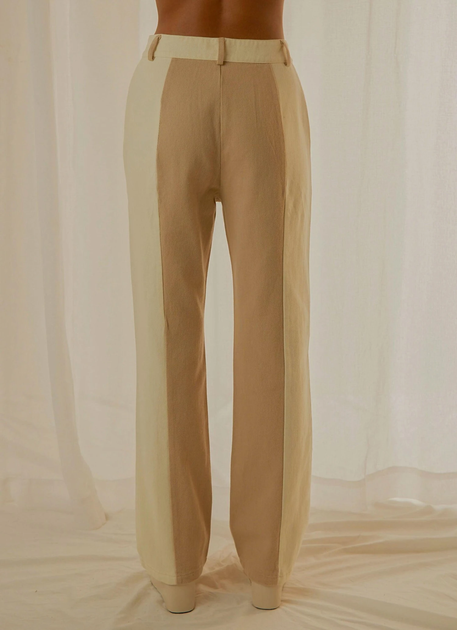 Rhye Contrast Pants - Nude 5 Rhye Contrast Pants - Nude - Image 5