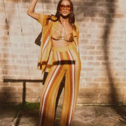 Sunfields At Sunset Crochet Pants - Golden Hour Stripe -Outfityo Sales 1aa739d75501401b9a25a0035c7e2e19 scaled