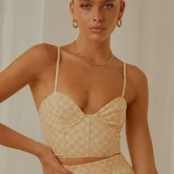 Sunday Girl Bustier Crop - Neutral Check 6 Sunday Girl Bustier Crop - Neutral Check -Outfityo Sales 1b01710c184543728dbf37eb25c83d5b scaled