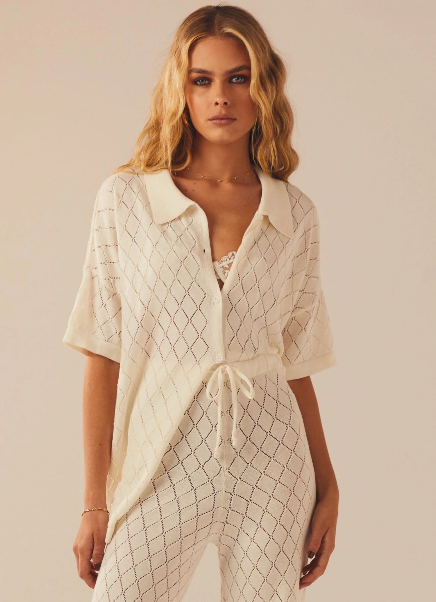 Jaded Knit Shirt - White Sand 2 Jaded Knit Shirt - White Sand - Image 2