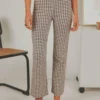 Palmero Pants - Choc Brown Gingham