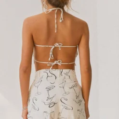 Mercato Linen Crop Top - Aperitivo -Outfityo Sales 20c4c50379454bb59c34a9547a64f426