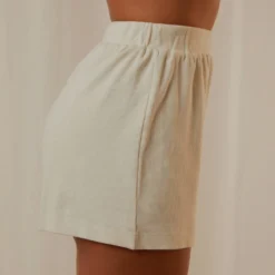 PM Basic Organic Cotton Shorts - Ivory -Outfityo Sales 261229764a304130ab2ddd898ef8d4de scaled