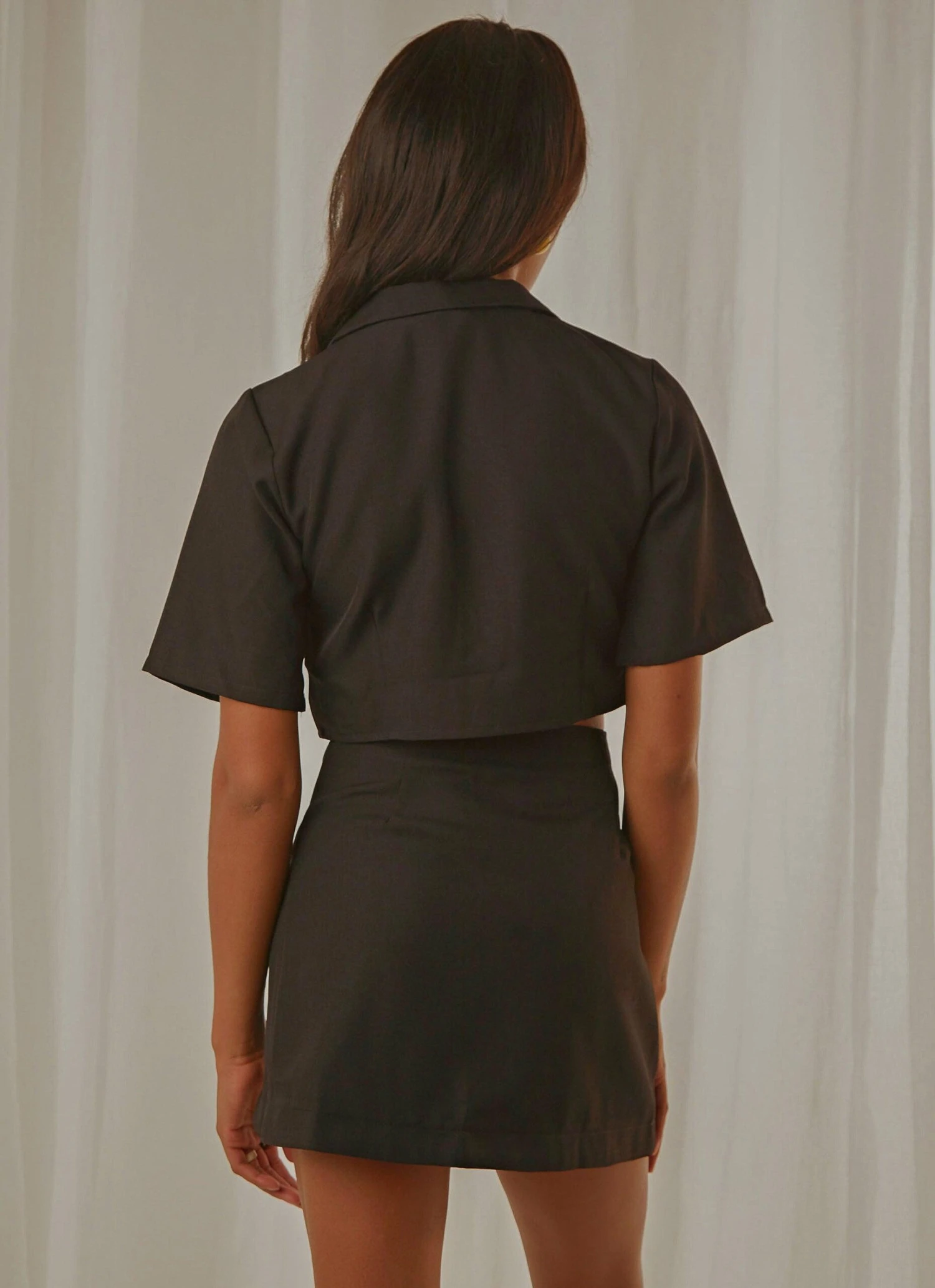 New York City Cropped Blazer - Black 5 New York City Cropped Blazer - Black - Image 5