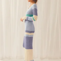 Love Ride Crochet Maxi Dress - Ocean Stripe -Outfityo Sales 27d0a380987f4b6991a7dd38ad737906