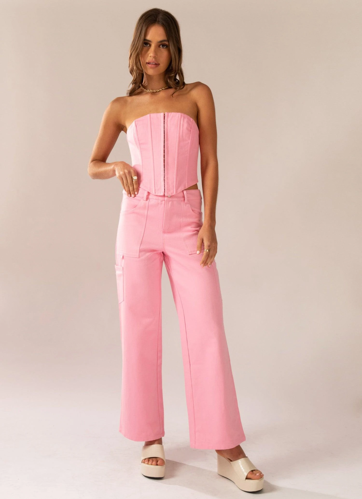 Arya Low Rise Pants - Blossom 2 Arya Low Rise Pants - Blossom - Image 2