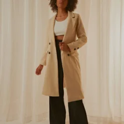 Drew Trench Coat - Beige