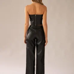 Walk On The Wild Side PU Cargo Pants - Black -Outfityo Sales 30be0612053f4b2181acc0dcea103343