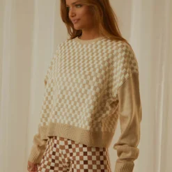 Checker Knit - Bone -Outfityo Sales 30daaf8ea5f84c5085a7ab9b08889ba7 scaled