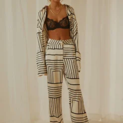 4TH & RECKLESS Norma Trouser - Black And White