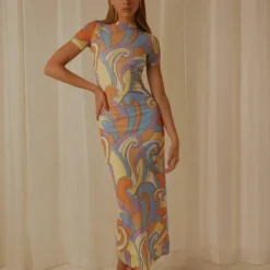 Into The City Mesh Maxi Dress - Retro Swirl -Outfityo Sales 38b0463d750b4dff99d09c1b6dd96d93 scaled