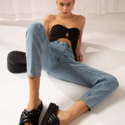 Lee High Moms Jean - Creation Blue -Outfityo Sales 39c33b15abe74780bc640f3dc6428b4c