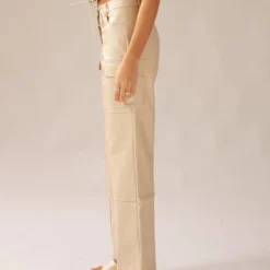 Walk On The Wild Side PU Cargo Pants - Stone -Outfityo Sales 3b608757dd844a0f82d46e0a48b5ba67
