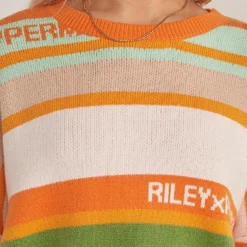 Il Sole Knit Jumper - Melon Stripe -Outfityo Sales 3c81321487e34e2ba981099356581740