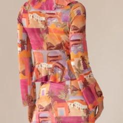 Sweet And Sultry Tie Top - Sunset Building -Outfityo Sales 3d17fe30df9947f187cd026e42761aae