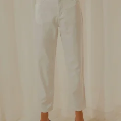 Afends Shelby Hemp Twill High Waist Pant - White -Outfityo Sales 407524118b2d44abadfec96f36070237 scaled