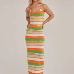 Sunset Drives Knit Maxi Dress - Melon Stripe 8 Sunset Drives Knit Maxi Dress - Melon Stripe -Outfityo Sales 4233d06c5f9e47c7ad27aa3f8fc5350a scaled