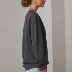 MTV Sweat - Washed Black -Outfityo Sales 47fde53b38dc428a80a8e946e476ec1f