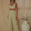Isola Linen Pants - Sage