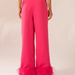 Shake It Off Feather Pants - Magenta -Outfityo Sales 48ab32954f5f410cb2693a503cf9b7e1