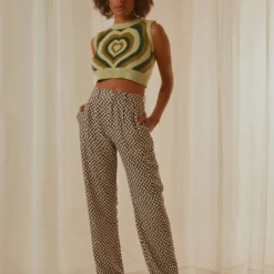 Set The Tone Suit Pants - Choc Warped Check -Outfityo Sales 48e482b398564faa9504fea307d47d74 scaled