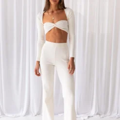 Day Club Organic Cotton Rib Pants - Ivory -Outfityo Sales 52b8c72aa48b4180abd55adda66d0402 scaled