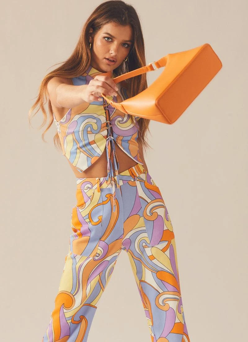 Paradising Mesh Top - Retro Swirl 3 Paradising Mesh Top - Retro Swirl - Image 3