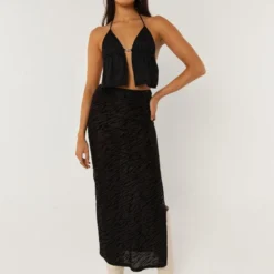 Mystic Halter Top - Black -Outfityo Sales 55ed777520c846b7be8a03ca6967f26f