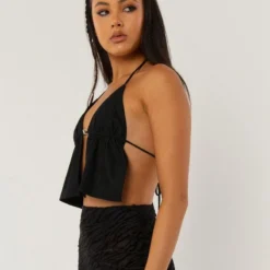 Mystic Halter Top - Black -Outfityo Sales 5df6f14a4bc44c308b64c1dcd3dc53ab