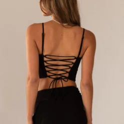 Dusk To Dawn Bustier Top - Onyx -Outfityo Sales 62ffee12550a4aa5aedb66b4c1e35c73