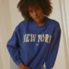 Big City Crewneck Sweater - Cobalt Blue