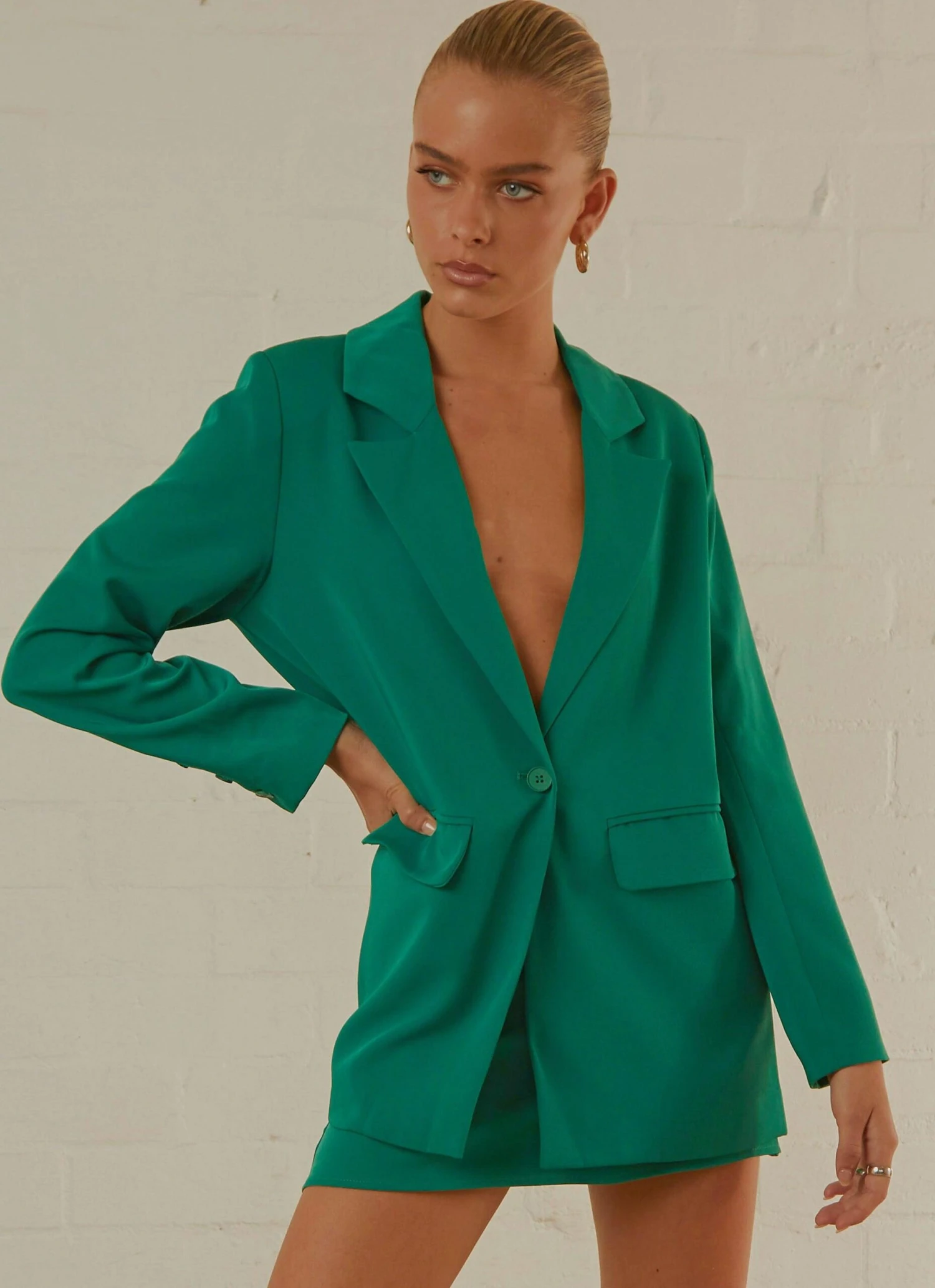 Italian Cities Blazer - Jade Green 4 Italian Cities Blazer - Jade Green - Image 4