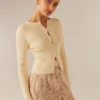 Beside You Knit Cardigan - Cream