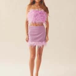 The Night Is Ours Feather Crop - Lilac Love -Outfityo Sales 6b9ac9c09332492e8979c47bff2a1ce3