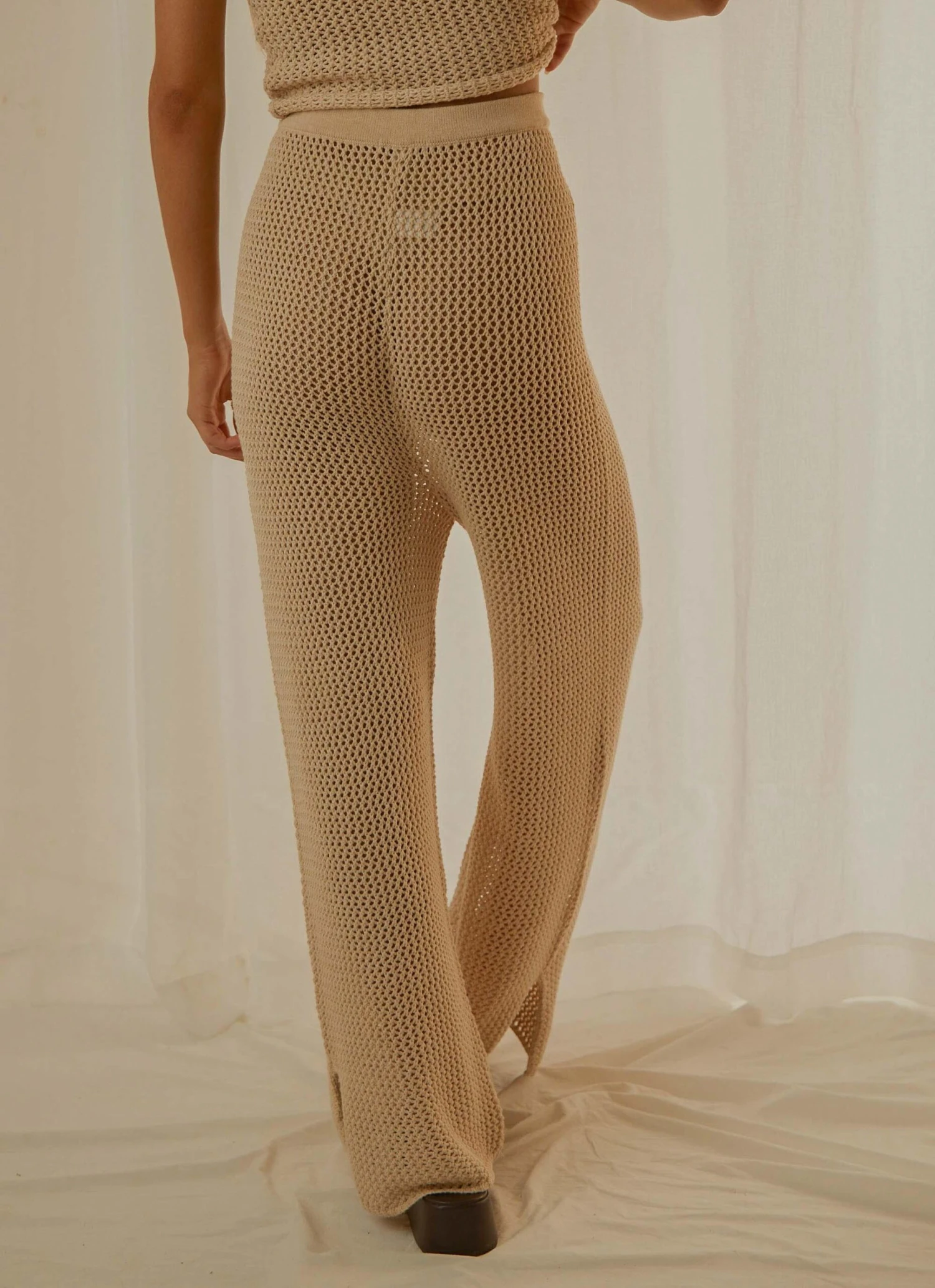 Monaco Knit Pant - Bone 5 Monaco Knit Pant - Bone - Image 5