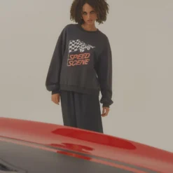 Speed Racer Crewneck - Charcoal -Outfityo Sales 71995eb102e241b098c0f19566b386ba scaled