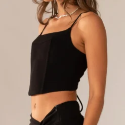 Dusk To Dawn Bustier Top - Onyx -Outfityo Sales 75301e8df9a941b3ba677fa66c18c6f2