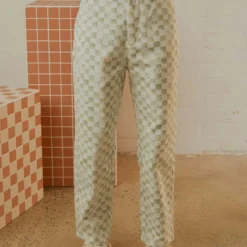 California Pant - Sage Checker -Outfityo Sales 7664512f46a94249870a08bd77cc77ec scaled