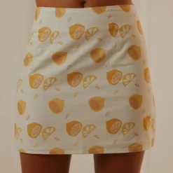 Fruit Bowl Mini Skirt - Lemonata