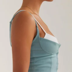 Fusion Crop Top - Antiqued Aqua -Outfityo Sales 7c2f47814d9b4314827d578e9d4e4355 scaled